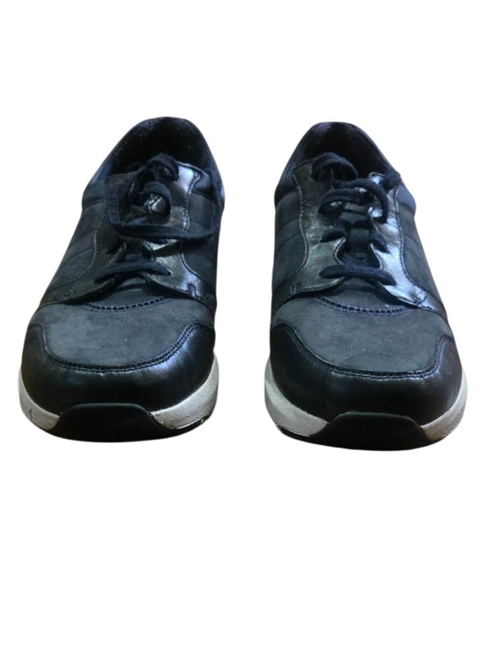 Rockport TrustRide Derby Trainer Sneakers Women's 9.5M Navy Black Walking Shoes